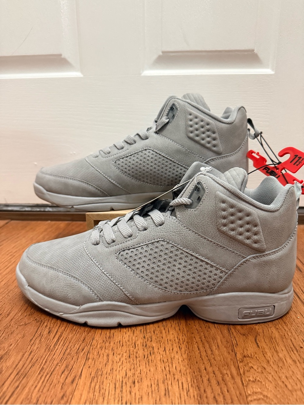 FUBU Men's High-Top Sneakers - Light Grey
